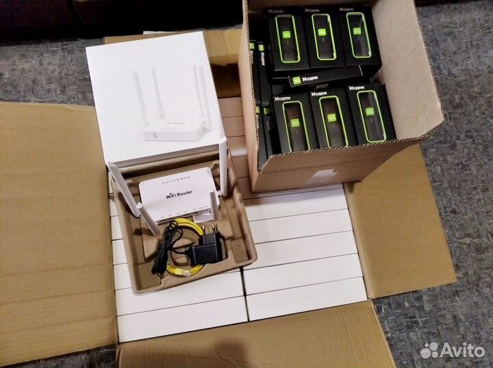 Комплект Модем+WiFi, безлимит мегафон/билайн/теле2