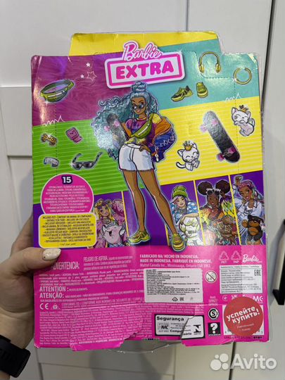 Кукла барби barbie extra 4 с голубыми волосами