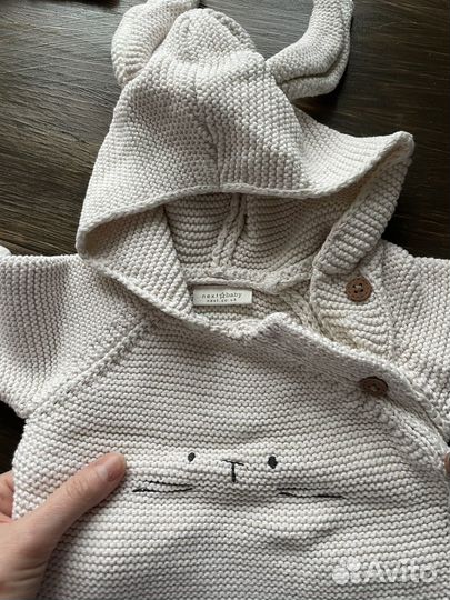Кофта с ушками 62 примерно