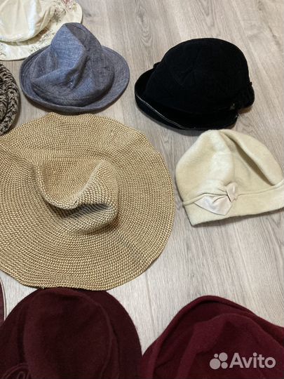 Шляпы мягкие женские 13 штук