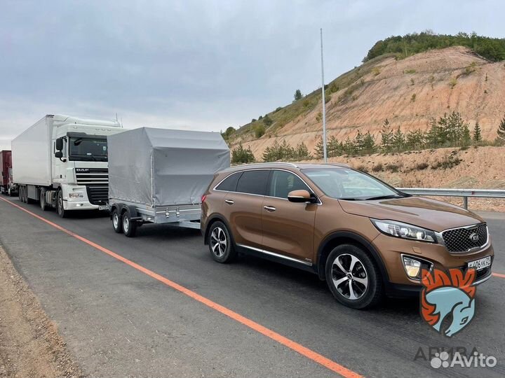 Двухосный прицеп 36.022 с тентом аэро 180 см