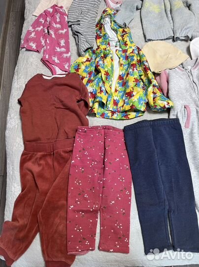 Большой пакет одежды для девочки