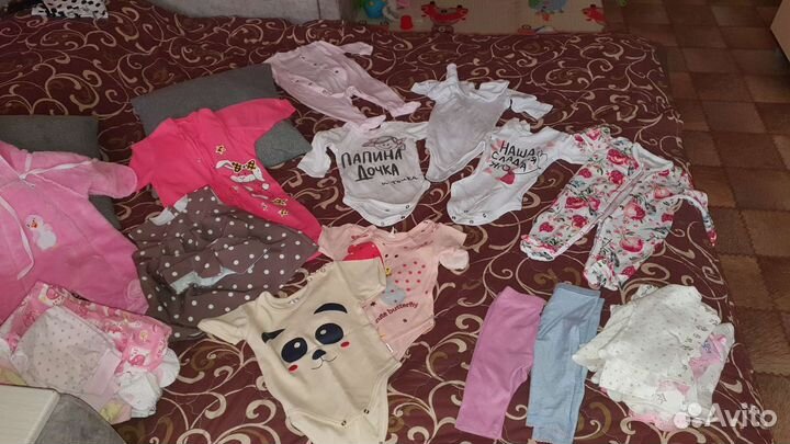 2 Пакета вещей для девочки 56 68