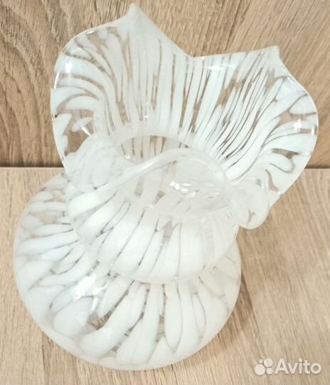 Винтаж: Ваза Невеста сульфидное стекло СССР