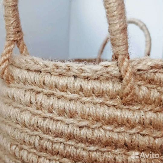 Джутовая корзина