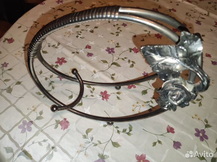 Бутылочница подставка для бутылки вина мельхиор