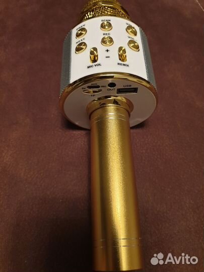 Беспроводной караоке микрофон - колонка ws-858