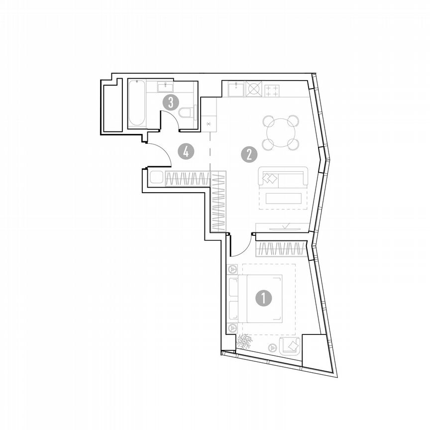 1-к. квартира, 46,5 м², 18/35 эт.