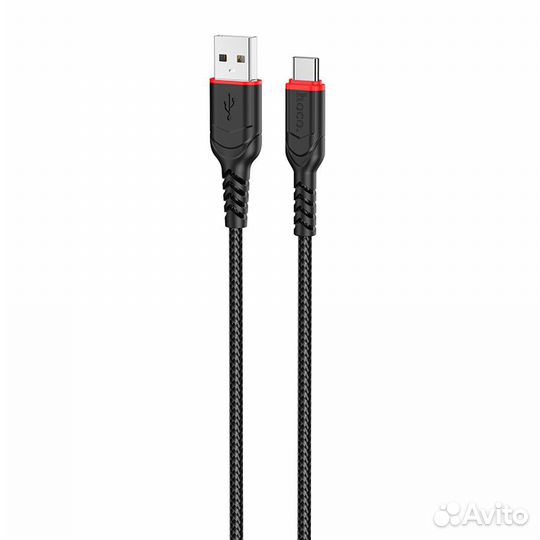 Кабель USB - Type-C 1м hoco X59 Victory, 3A, черны
