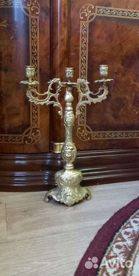 Антикварный канделябр.бронза