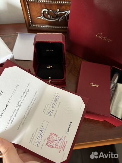 Cartier кольцо гвоздь