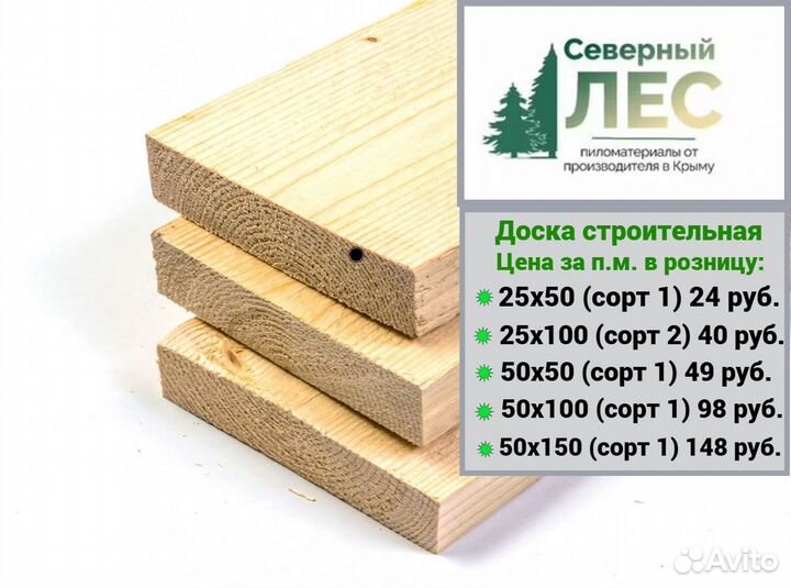 Доска строительная