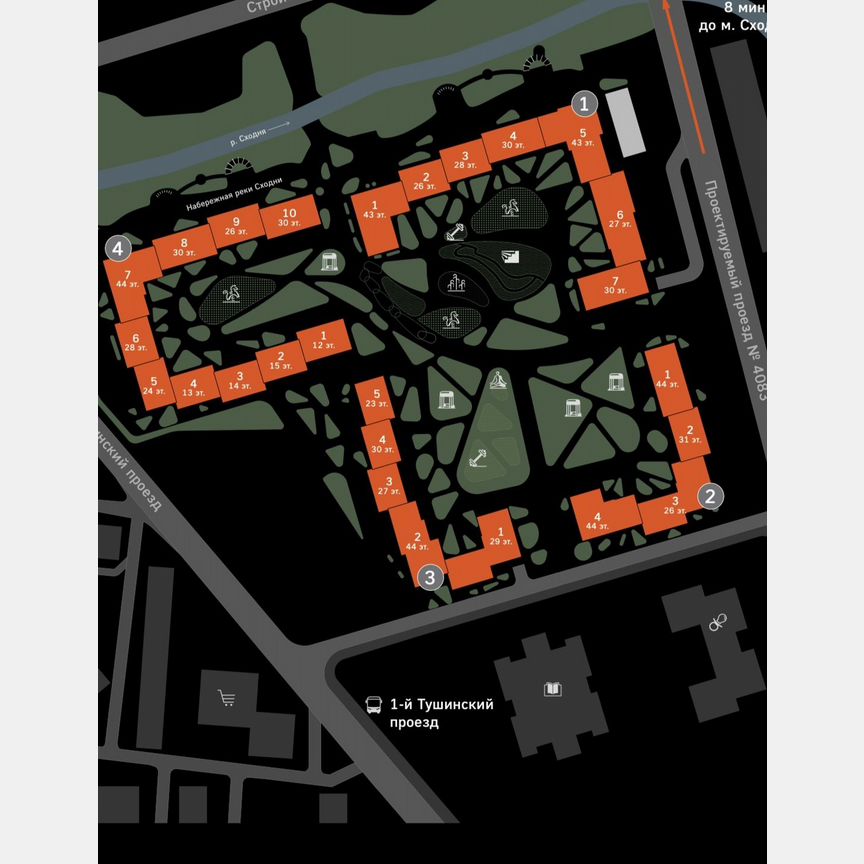 1-к. квартира, 41,2 м², 23/27 эт.