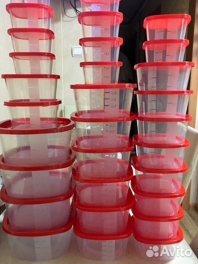 Пищевые контейнеры 30шт новые