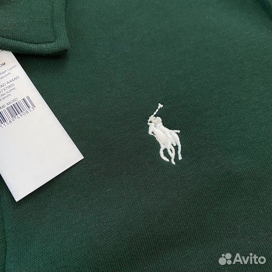 Свитшот polo ralph lauren с начесом зеленый