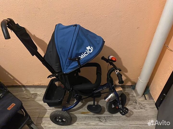 Велосипед коляска с ручкой