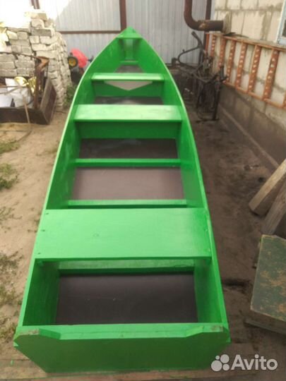 Лодка деревянная под мотор