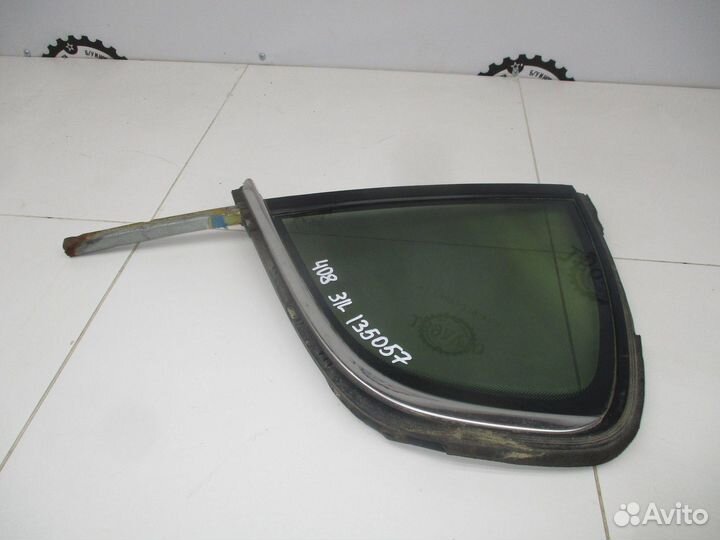 Стекло двери задней левой (форточка) Peugeot 408