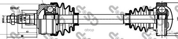 Привод в сборе MB vito W638 2.0-2.3D 96-03 пер