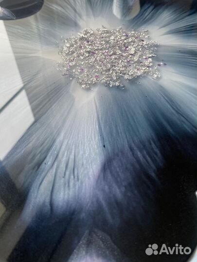 Тарелка блюдо посуда поднос из эпоксидной смолы