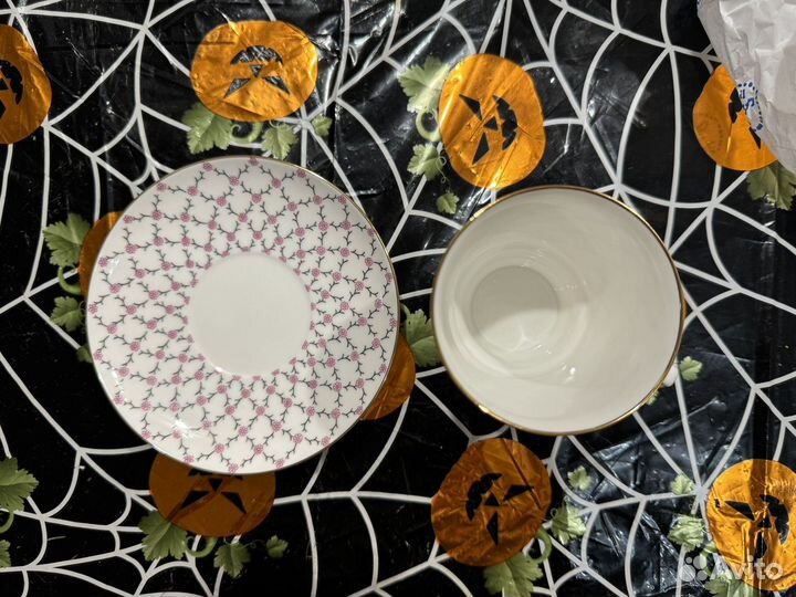 Кофейная чашка с блюдцем императорский фарфор