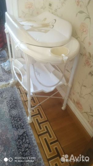 Пеленальный столик с ванночкой cam