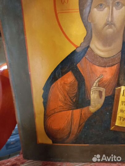 Икона старинная Храмовая (Спас)