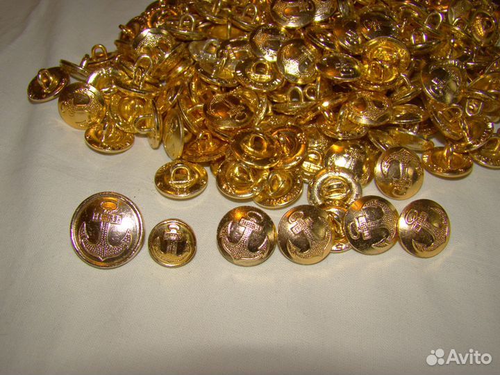 Пуговицы вмф с якорем 14 мм, 18 мм, 22 мм