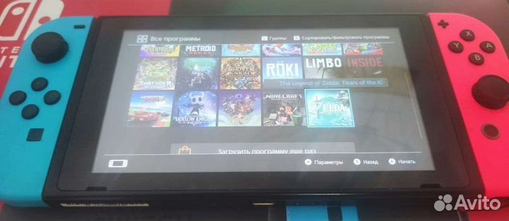 Nintendo Switch v2 чип + игры