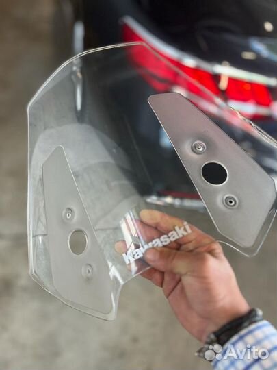 Kawasaki versus ветровое стекло