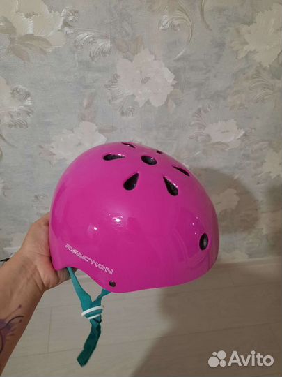 Шлем защитный розовый размер 50-54
