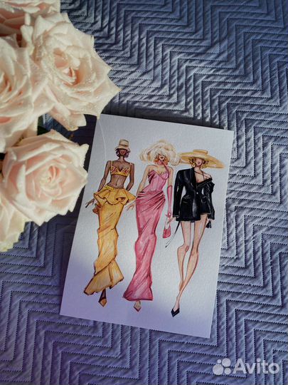 Эскизы одежды, скетчи и Fashion-иллюстрация