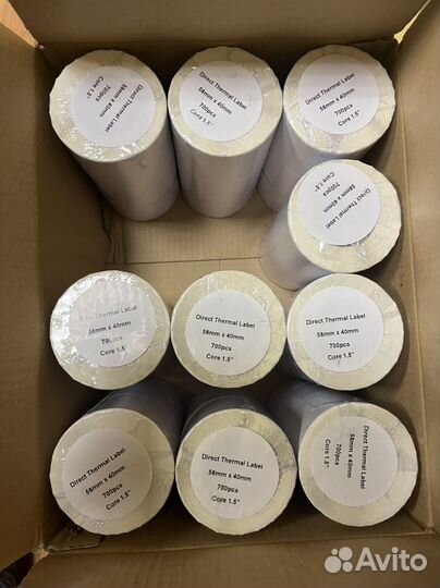 Термоэтикетки 58 х 40