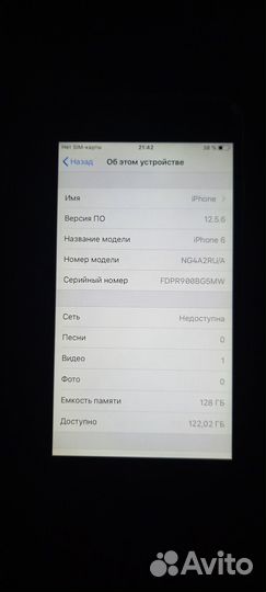iPhone 6 128gb новый