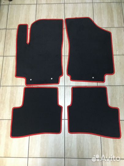 Велюровые Премиум ковры Kia Rio седан / X Line
