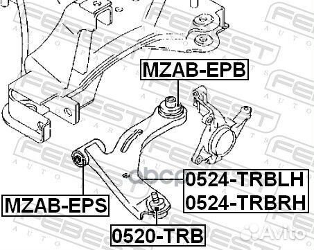 Сайлентблок mzab-EPS mzab-EPS Febest