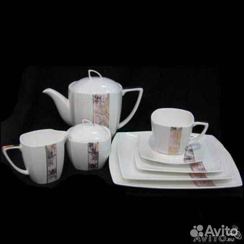 Фарфоровый обеденный сервиз на 6 персон