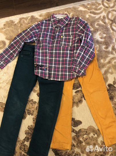 Комплект рубашка и двое брюк 116