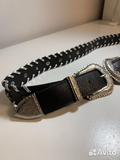 Ремень кожаный Италия 75-85см