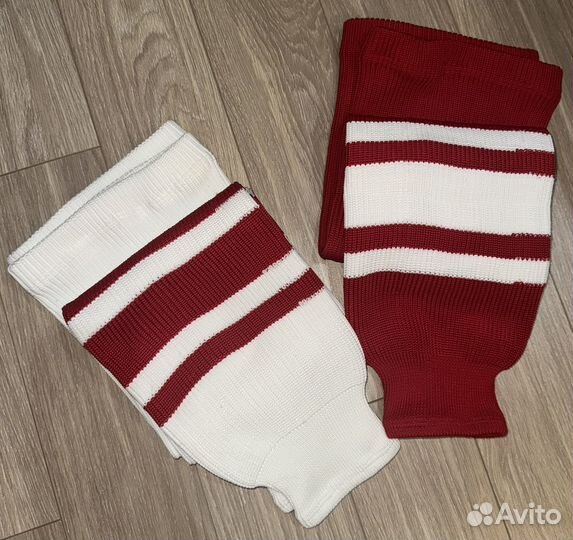 Хоккейные гамаши вязаные