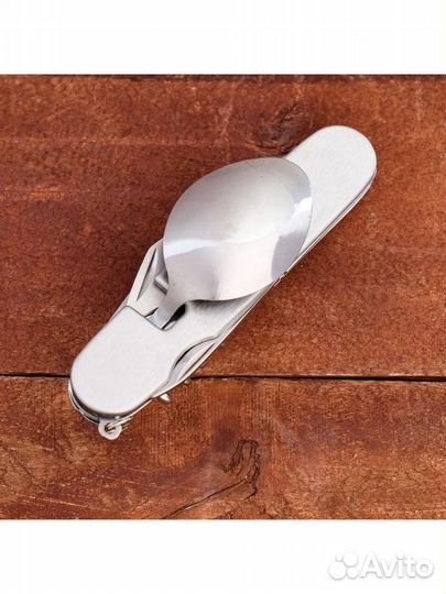 Мультитул новый складная ложка, вилка, нож 6 в 1