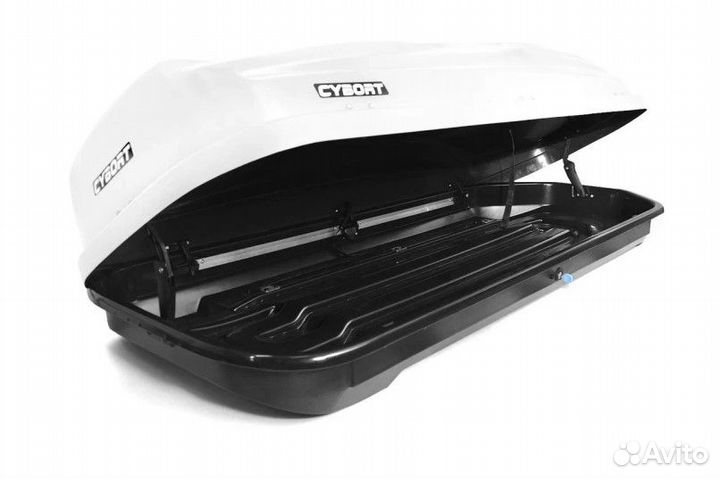 Автомобильный бокс cybort CarGo 580л. белый матовы