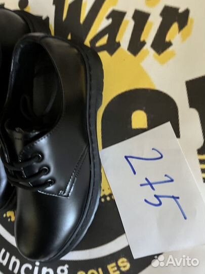 Ботинки Dr. Martens 1461 mono black,275 мм