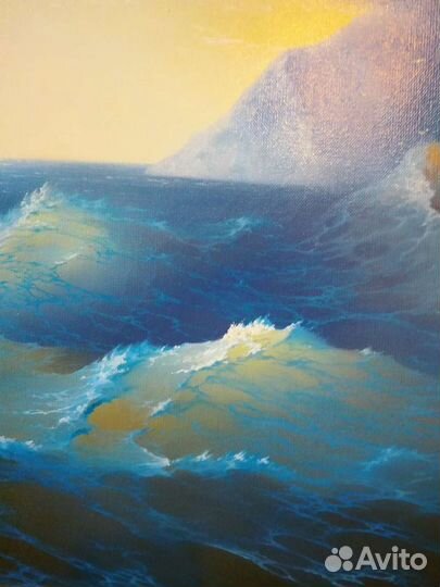Айвазовский,копия,море,большая картина,масло,холст