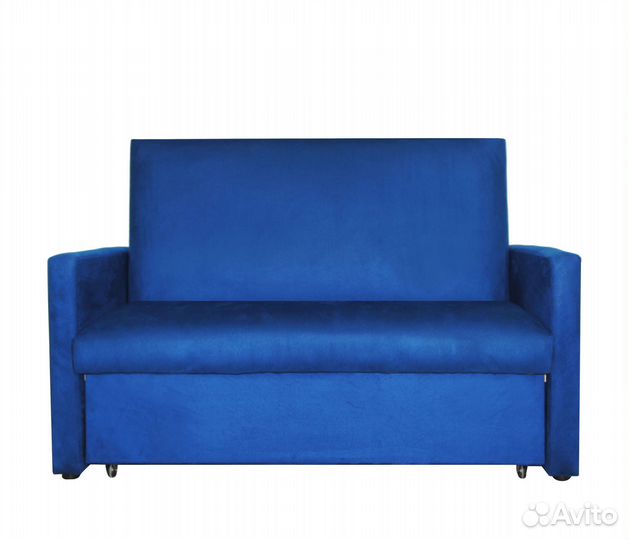 Диван аккордеон Идея велюр синий