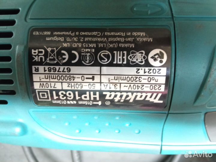 Дрель ударная makita hp1631