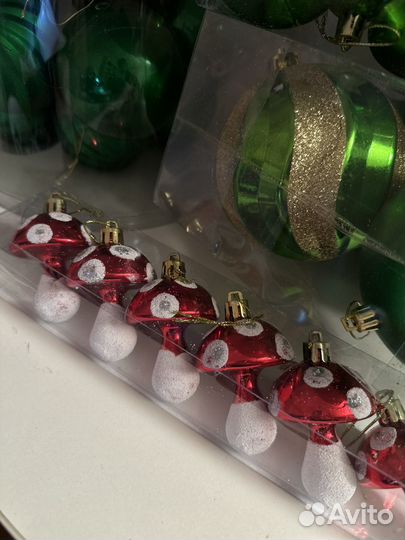 Новогодние украшения на ёлку пакетом