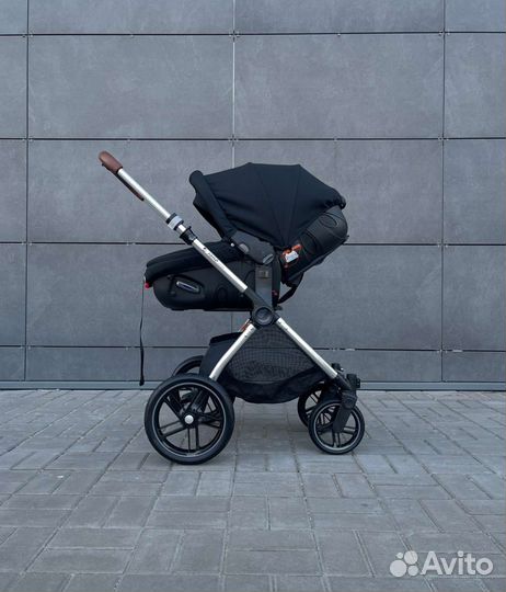 Коляска 3в1 оригинал Brand Luxmom 701(Black Star)