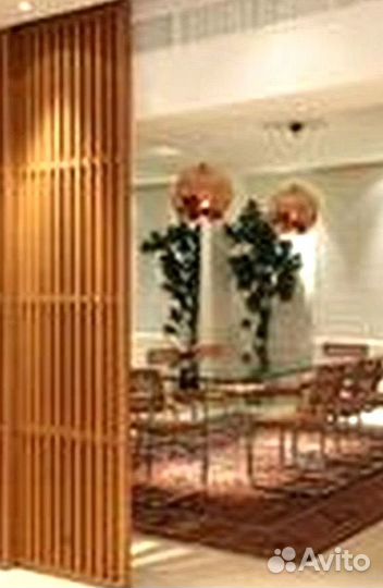 Раздвижные реечные перегородки