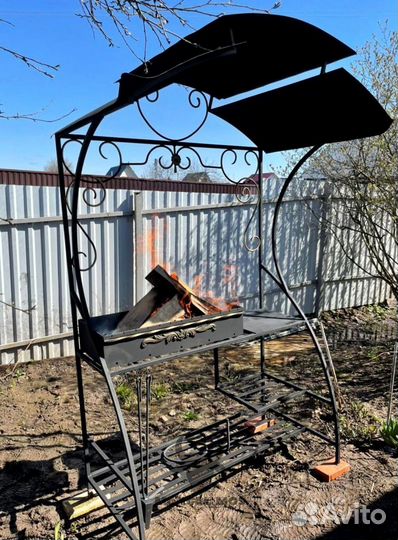 Мангал с печью